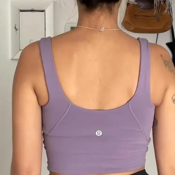 lululemon athletica Lavender V-Neck Crop Tank Top - Picture 2 of 5